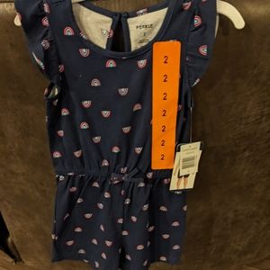 Girls peckle romper